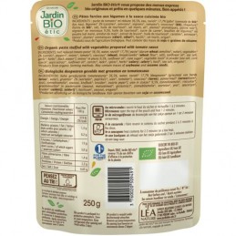 Plat cuisiné ravioli aux légumes Bio JARDIN BIO ETIC
le sachet de 250g