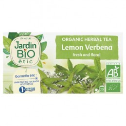 Infusion verveine citronnée Bio JARDIN BIO ETIC
la boîte de 20 sachets