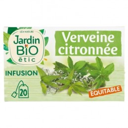 Infusion verveine citronnée Bio JARDIN BIO ETIC
la boîte de 20 sachets