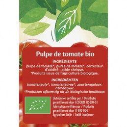 Pulpe de tomates Bio JARDIN BIO ETIC
la brique de 500g