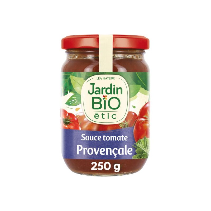 Sauce tomate provençale Bio JARDIN BIO ETIC
le bocal de 250g