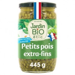 Petits pois Bio JARDIN BIO ETIC le bocal de 450g