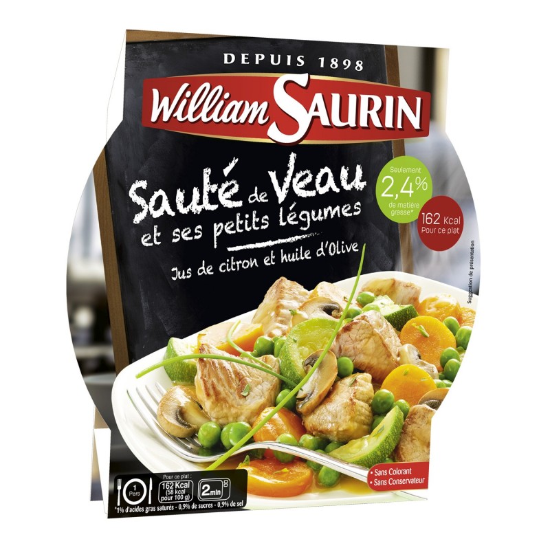 Vitela salteada com legumes WILLIAM SAURIN Vitela salteada com legumes WILLIAM SAURIN