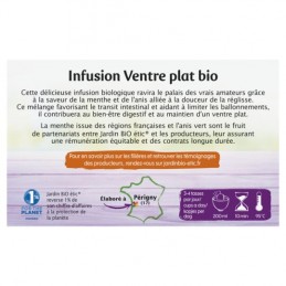 Infusion ventre plat Bio JARDIN BIO ETIC la boîte de 20 sachets