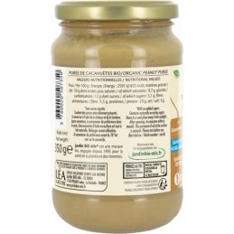 Pâte à tartiner beurre de cacahuètes Bio JARDIN BIO ETIC le pot de 350g