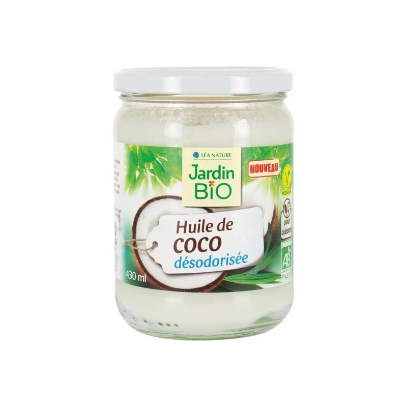 Huile coco Bio JARDIN BIO ETIC le bocal de 430mL