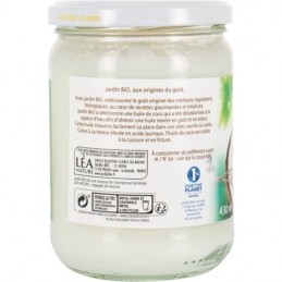 Huile coco Bio JARDIN BIO ETIC le bocal de 430mL
