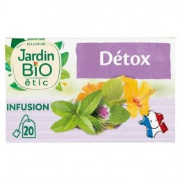 Infusion détox Bio JARDIN BIO ETIC la boîte de 20 sachets