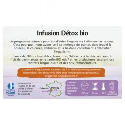Infusion détox Bio JARDIN BIO ETIC la boîte de 20 sachets