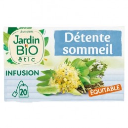 Infusion détente sommeil Bio JARDIN BIO ETIC la boîte de 20sachets