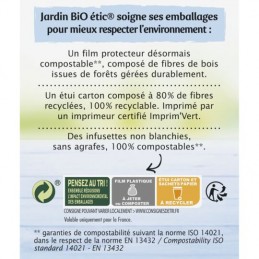 Infusion détente sommeil Bio JARDIN BIO ETIC la boîte de 20sachets
