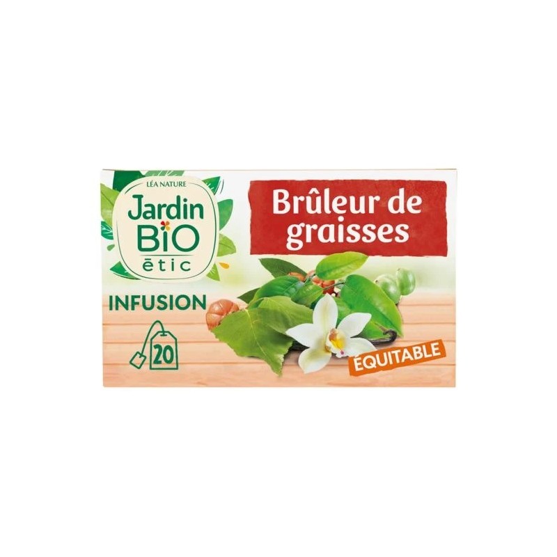 Orgaaninen rasvanpolttoinfuusio Jardin Bio Eticiltä
20 pussin pakkaus
