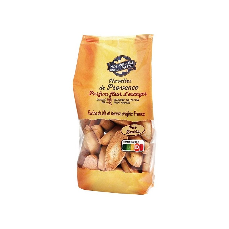 navette beurre et fleur d'oranger - 400 g - NOS REGIONS ONT DU TALENT