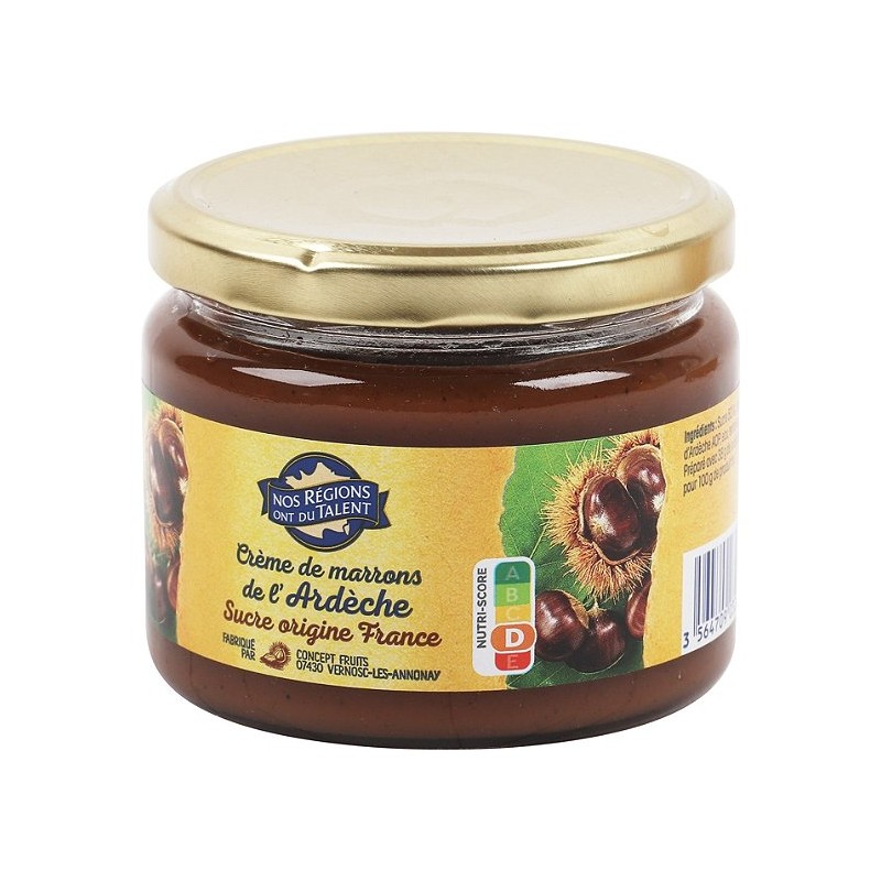 crème de marron de l'Ardèche - 325 g - NOS REGIONS ONT DU TALENT