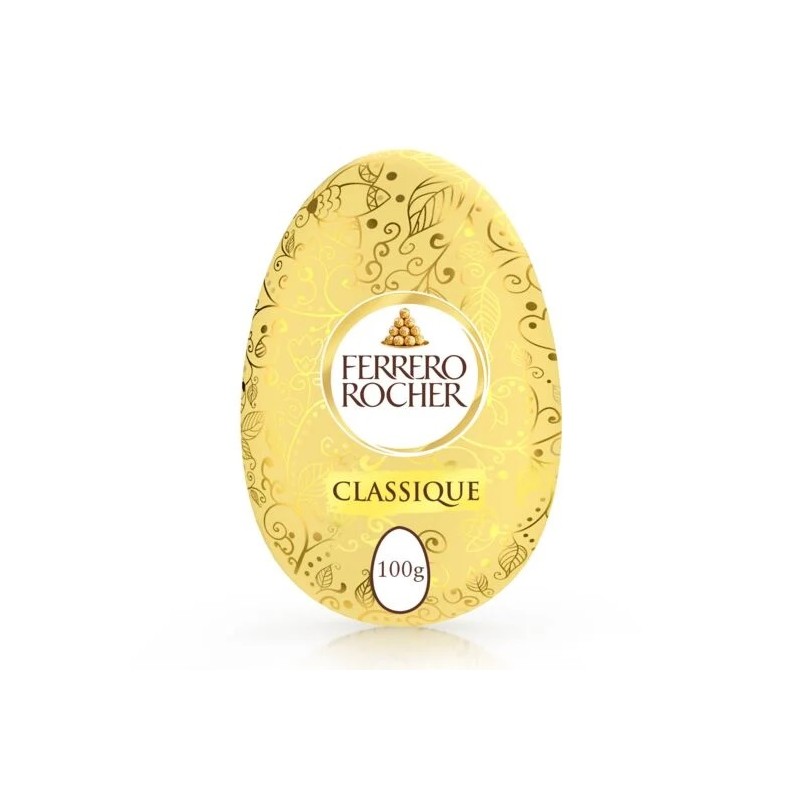 Œuf chocolat au lait noisettes FERRERO ROCHER moulage oeuf 100g