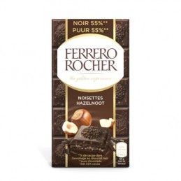 Tablette chocolat noir fourrée noisettes FERRERO ROCHER