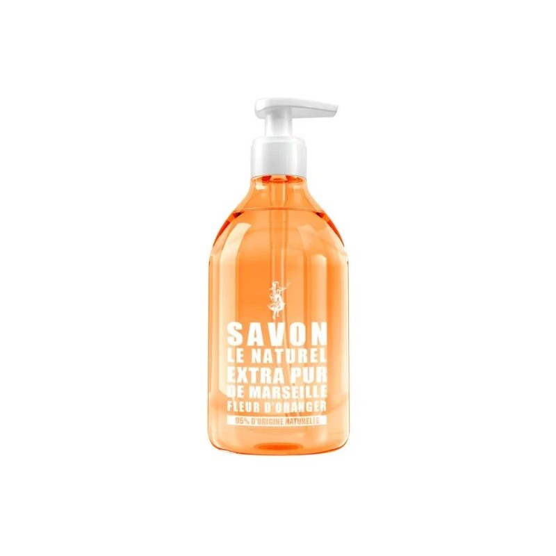 Savon Liquide Extra Pur de Marseille Fleur d'Oranger SAVON LE NATUREL
le flacon de 500mL