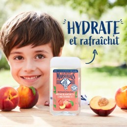 Gel Douche Extra Doux Hydrate Et Rafraîchit Pêche Blanche & Nectarine Bio LE PETIT MARSEILLAIS
le flacon de 250mL
