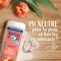 Gel Douche pêche nectarine LE PETIT MARSEILLAIS
le flacon de 650mL