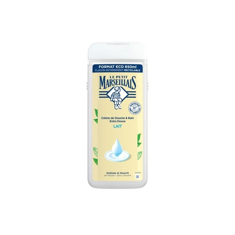 Gel Douche doux lait LE PETIT MARSEILLAIS
le flacon de 650mL