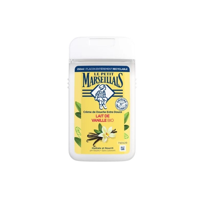 Crème de Douche au Lait de vanille LE PETIT MARSEILLAIS
le flacon de 250 mL