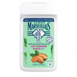 Crème de Douche au Lait d'Amande douce LE PETIT MARSEILLAIS le flacon de 250 mL