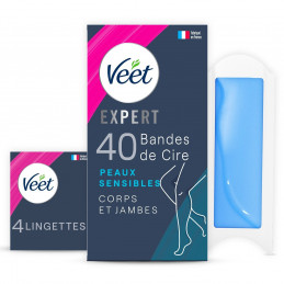 专业蜡条身体和腿部敏感皮肤 VEET