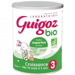 Guigoz Lait en poudre 2ème âge, dès 6 mois jusqu'à 1 an, bio 