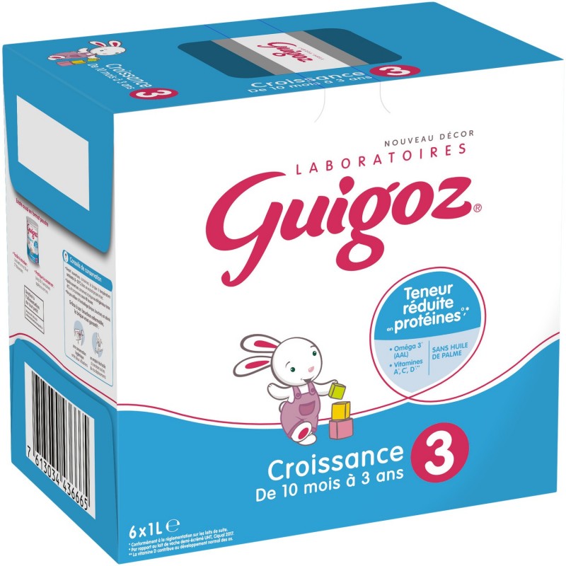 Liquid baby milk from 10 months to 3 years GUIGOZ