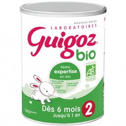 Guigoz Lait 2eme âge dès 6 mois - 2 Sachets X 500g