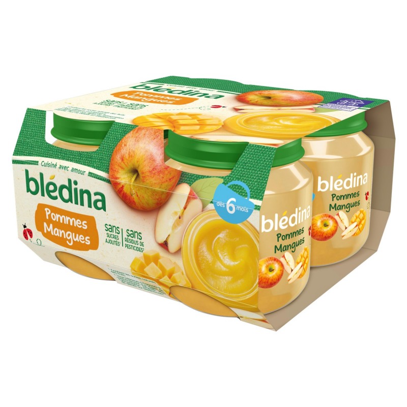 Compotes bébé dès 6 mois, pomme mangue BLEDINA