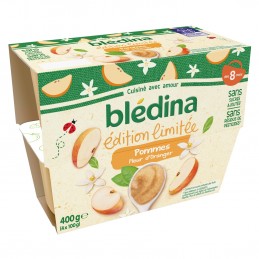 BLEDINA COUPELLES FRUITS Edition Limitée F 4x100g Dès 8 Mois - 400 g